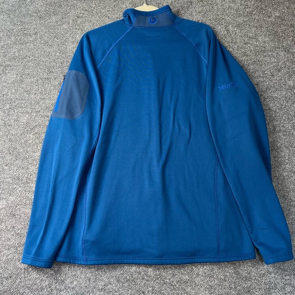 Marmot Jacket Mens XXL Blue Full Zip Fleece Long Sleeve Outdoor Workwear Hike‎ - Picture 6 of 10